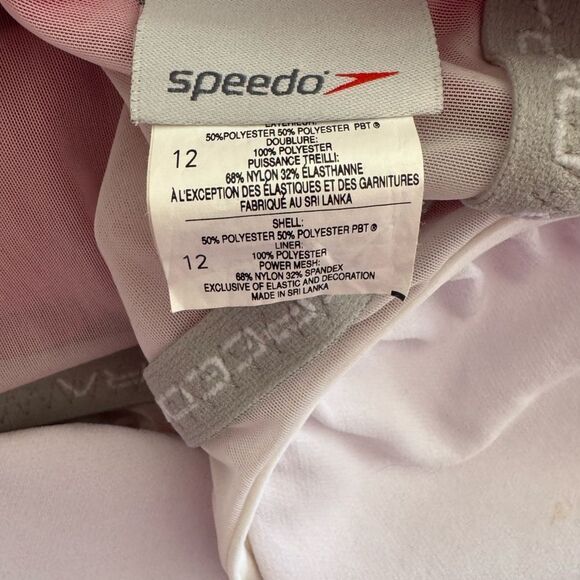 Speedo Women’s One Piece Swimsuit Pink Fuchsia Rose 12 NWT - Picture 5 of 9